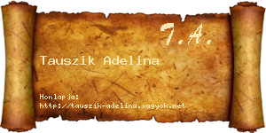 Tauszik Adelina névjegykártya